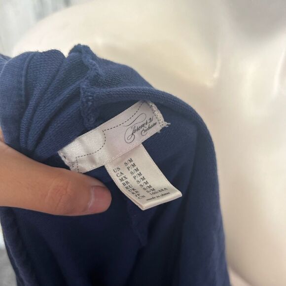 Women's Navy Blue Hooded Sweater - Picture 5 of 7